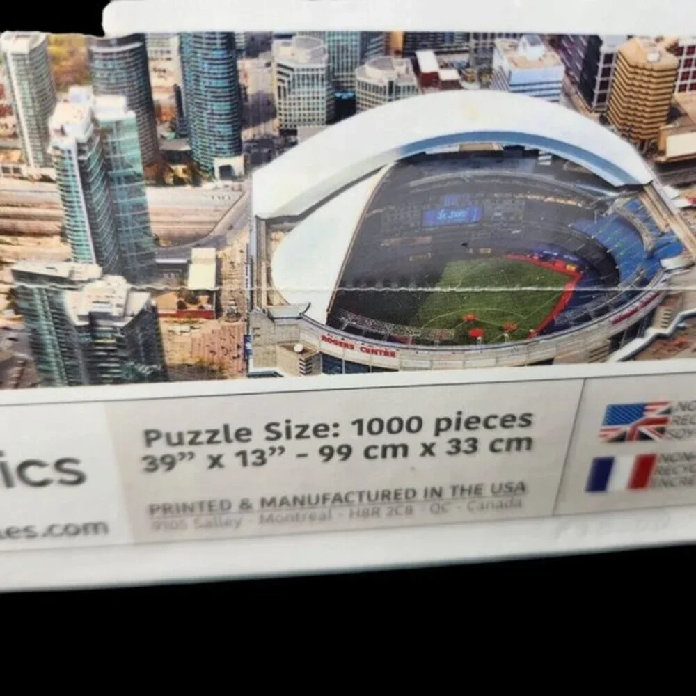 Eurographics Puzzle Toronto Canada Cityscape 1000 Pieces Made USA Lg 39 x 13 New